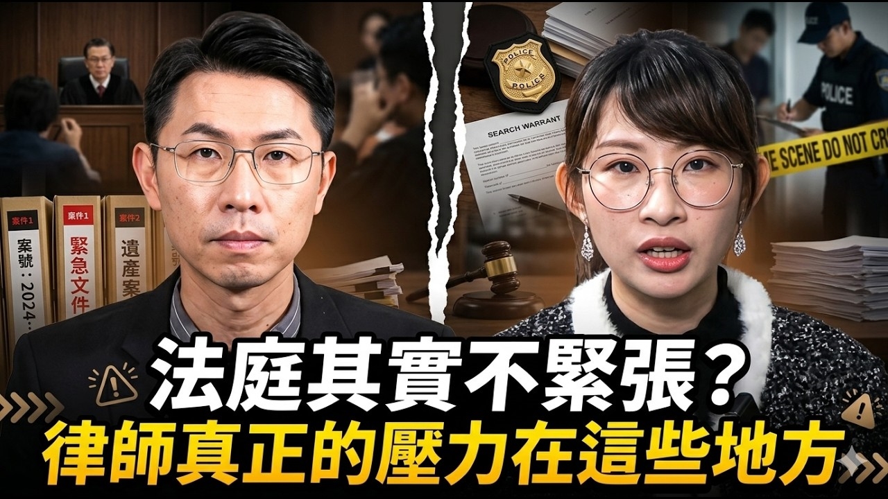 法庭其實不緊張 律師真正的壓力在這地方？